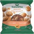 Biscuiti fara Zahar Adaugat, cu Naut si Nuca, 100 g, Sanovita