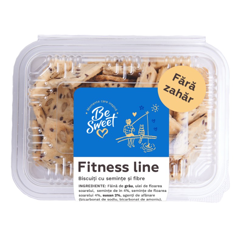 Biscuiti Fitness Line Fara Zahar, BeSweet, 200 g