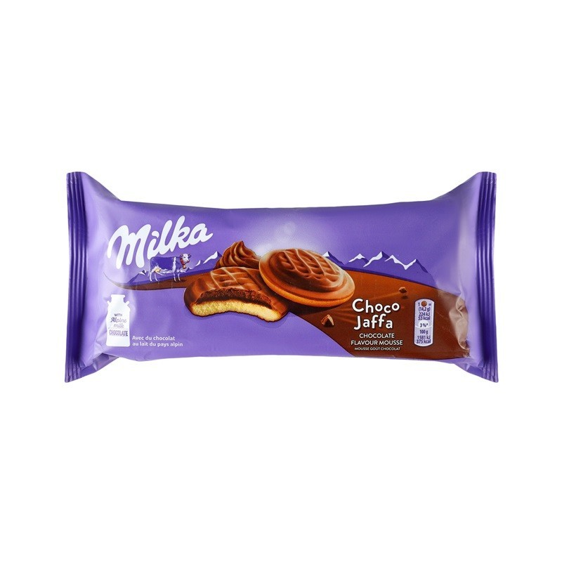 Biscuiti Mousse cu Ciocolata, Milka Choco Jaffa, 128 g