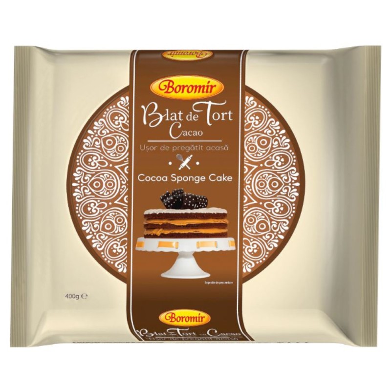 Blat de Tort cu Cacao Boromir, 400 g