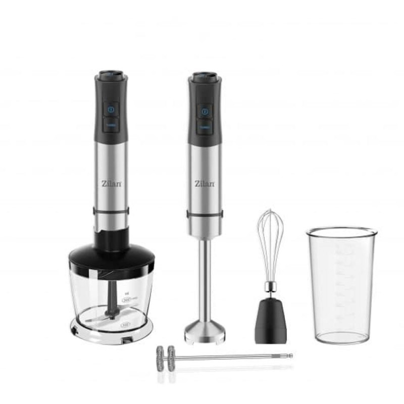 Blender 5 in 1, Inox, Functie Turbo, 12 Trepte Viteza, Putere 1200W