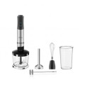 Blender 5 in 1, Inox, Functie Turbo, 12 Trepte Viteza, Putere 1200 W
