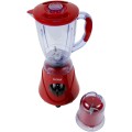 Blender cu Rasnita Inclusa, 2 in 1, Putere 300W, 1.6 l, 2 Viteze+Pulse, Rosu