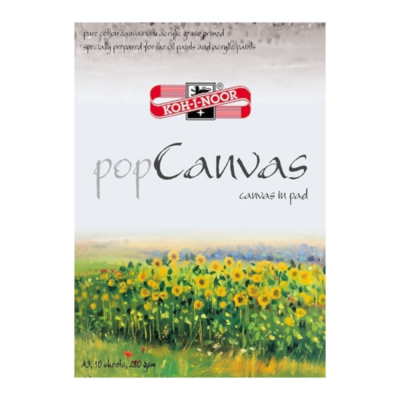 Bloc cu 10 Foi de Panza din Bumbac, A3 Koh-I-Noor, 280 g / mp