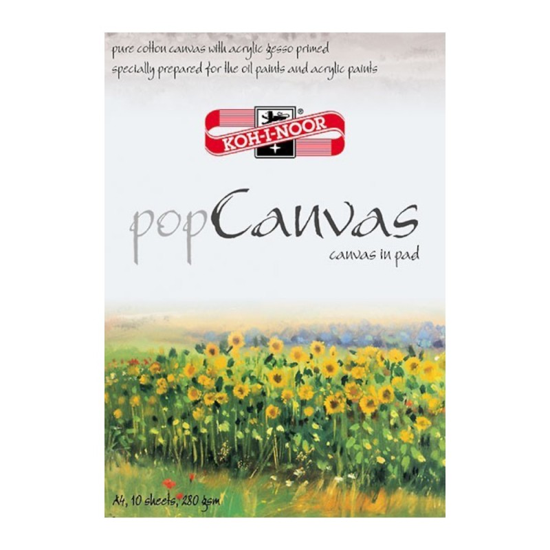 Bloc cu 10 Foi de Panza din Bumbac, A4 Koh-I-Noor, 280 g / mp