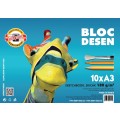 Bloc Desen, A3, 180gr/mp, 10 Coli, Koh-I-Noor, Girafa
