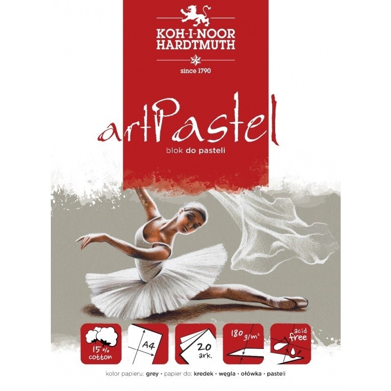 Bloc Desen A4 Art Pastel Gri, 20 Coli