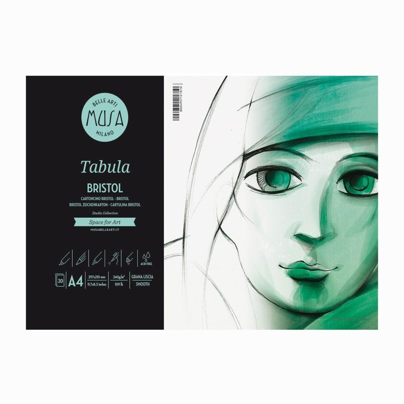 Bloc Desen Bristol Tabula Musa - 21 x 29.7 cm - 240 g/mp