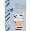 Bloc Desen Oxford Kids A4, 20 File, Hartie 120 g / mp, Motiv Zebra