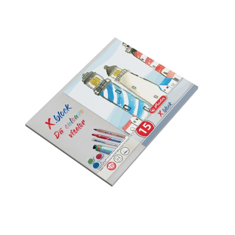 Bloc Desen x Block, A3, 15 File, 120 g, Policrom