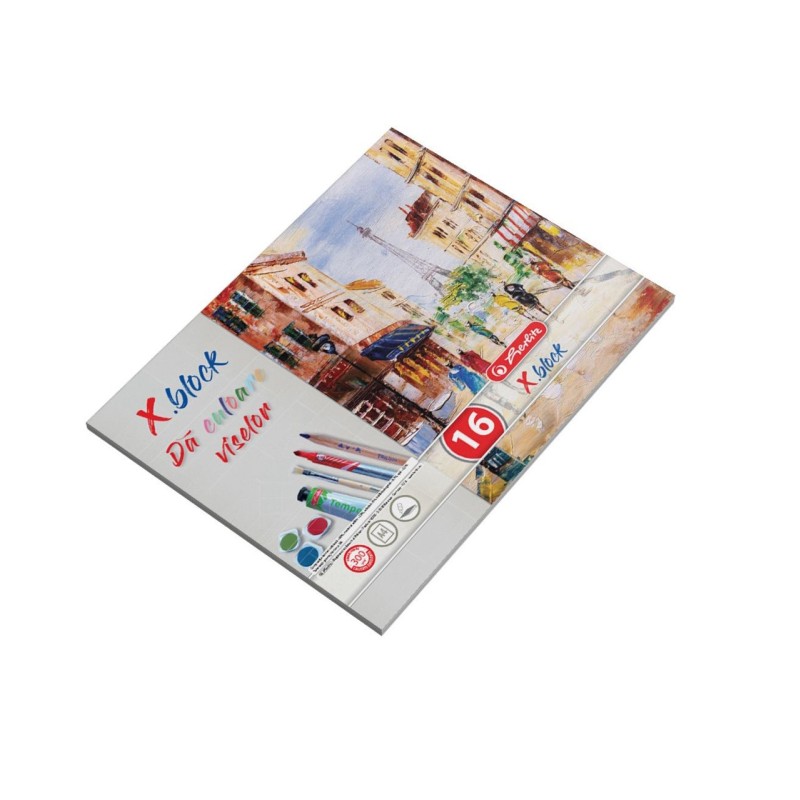 Bloc Desen x Block A4, 15 File, 300 g / mp, Coperta Policromie