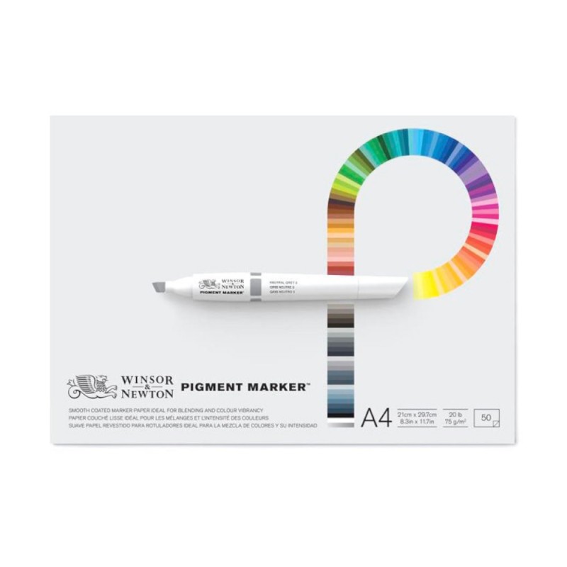 Bloc Hartie Pigment Marker Winsor & Newton, 30 x 42 cm, 75 g/mp