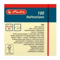 Bloc Notite Adezive, 75 x 75 mm, 100 File, Galben, Herlitz