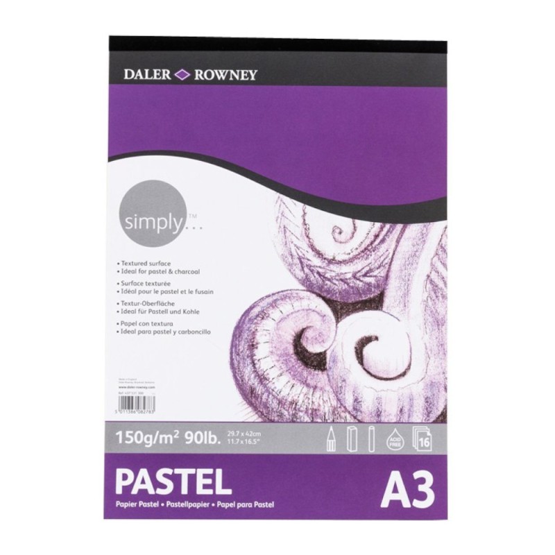 Bloc Pastel Simply Daler Rowney - 29.7 x 42 cm - 150gr/mp