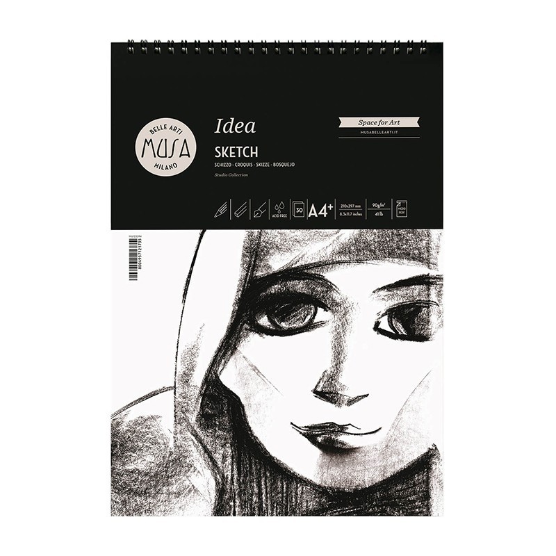 Bloc Schite Idea Musa - 21 x 29.7 cm - 90g/mp