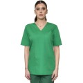 Bluza Medicala Unisex Ved Clasic, Maneca Scurta, 3 Buzunare, Verde deschis, S