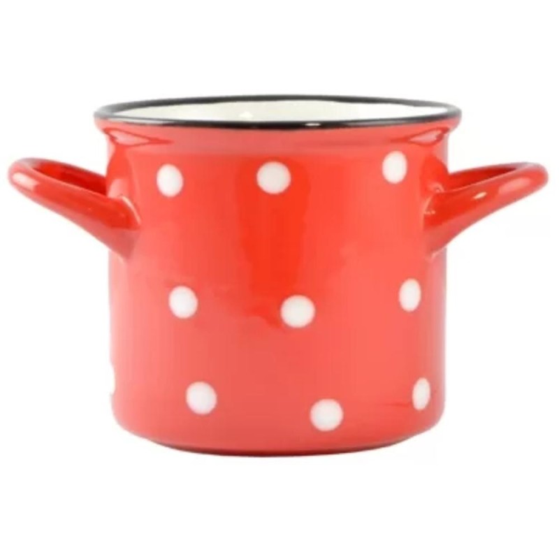 Bol din Ceramica pentru Supa, cu Manere, 8.5 x 9 cm, 385 ml, Perfect Home