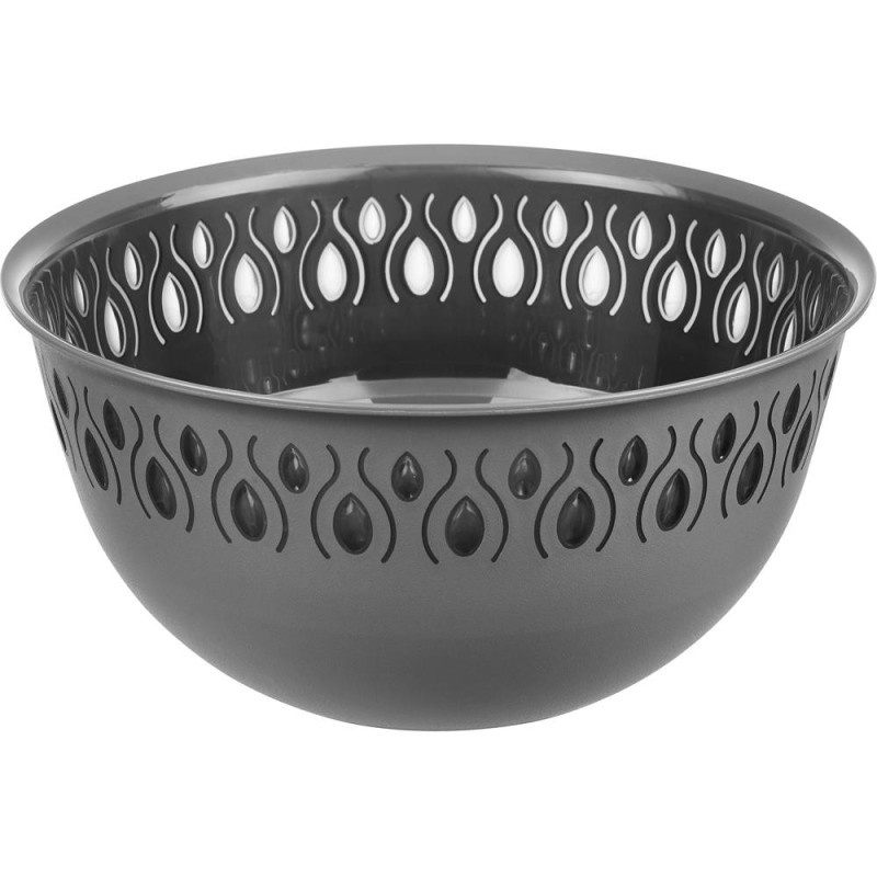 Bol din Plastic, Capacitate 3 l, Gri, Qlux