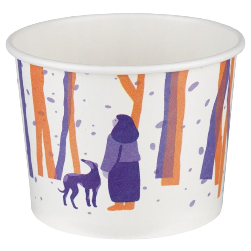 Boluri din Carton, 550 ml, Biodegradabile, Velvet, 113 mm, 6 Bucati