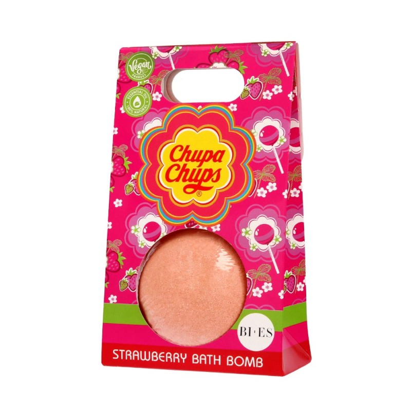 Bomba de Baie Bi-Es Chupa Chups, Capsuni, 165 g