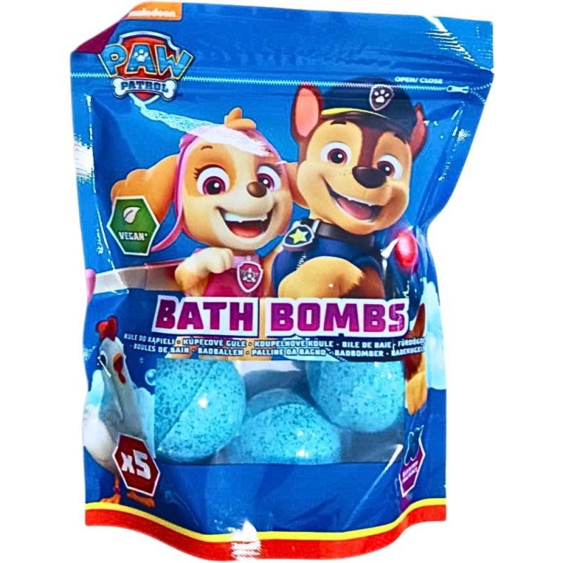 Bomba de Baie Paw Patrol, Zmeura si Mure, 50 g, 5 Bucati