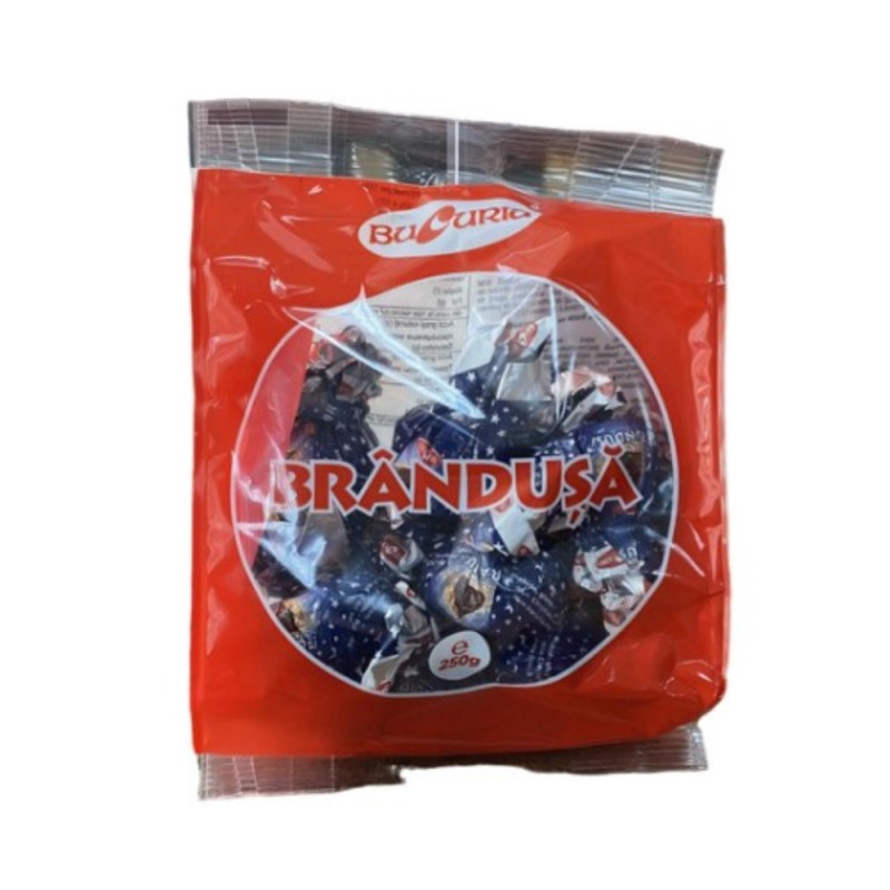 Bomboane Brandusa, cu Umplutura de Arahide, Bucuria, 250 g