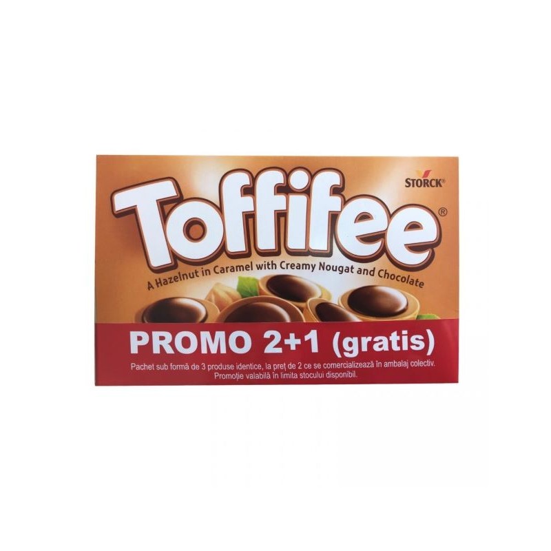 Bomboane Toffifee 2+1 Gratuit, 125 g