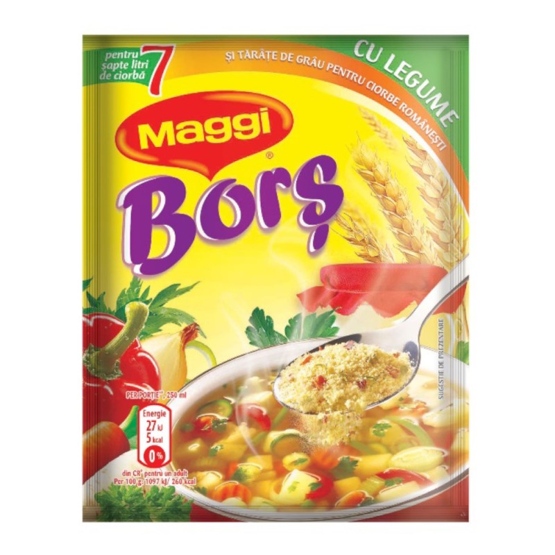 Bors, Maggi, cu Tarate de Grau, 200 g