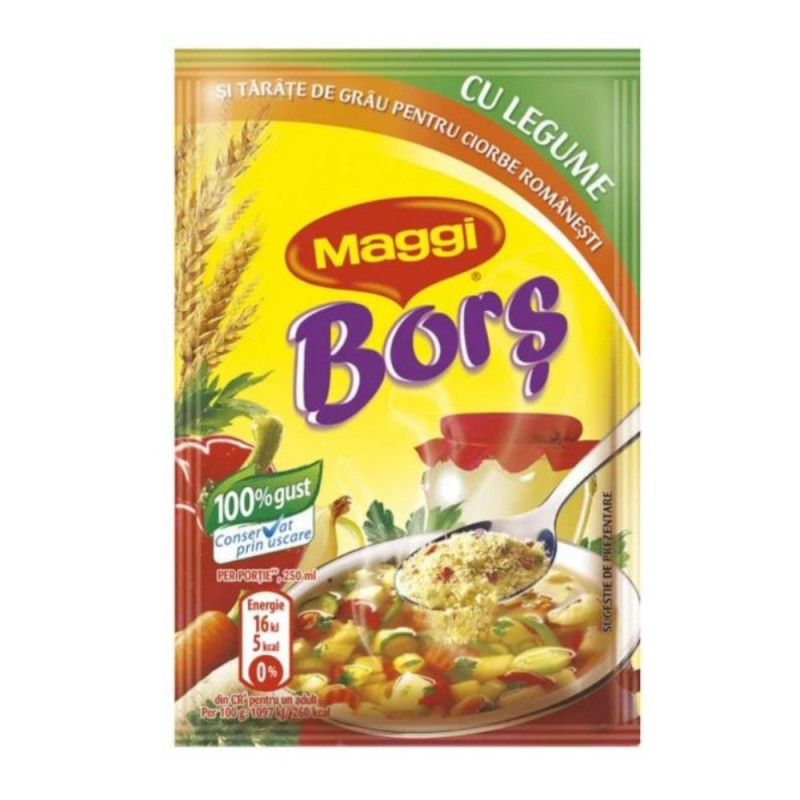 Bors, Maggi, cu Tarate de Grau, 70 g