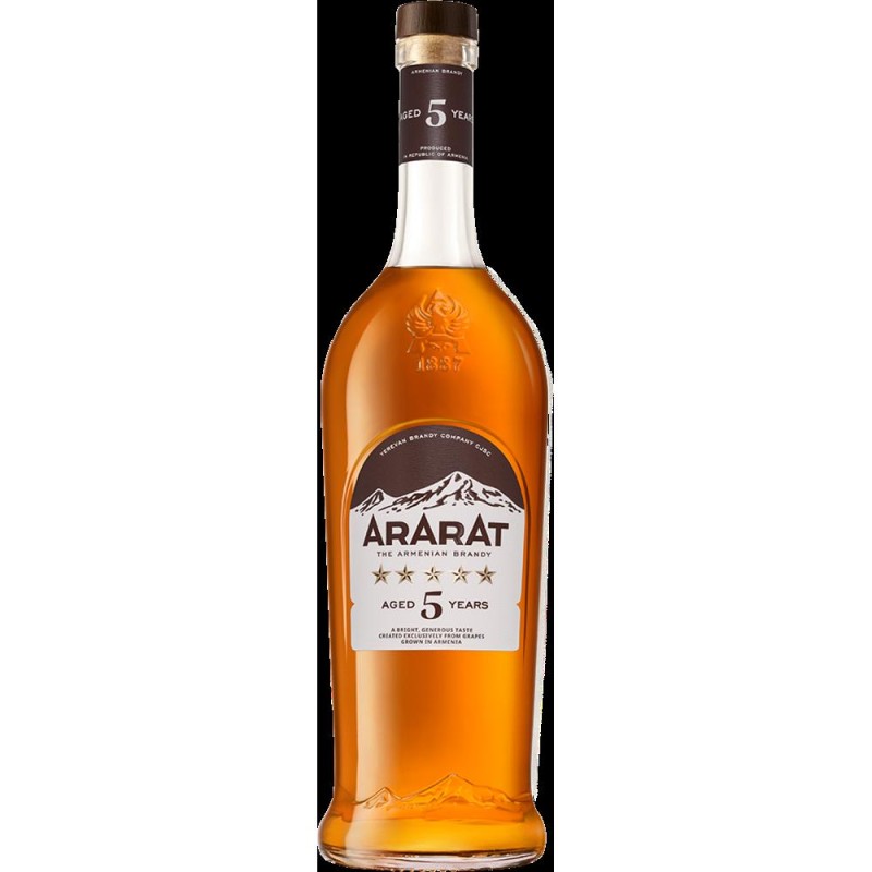 Brandy Ararat, Vechime 5 Ani, Alcool 40%, 0.7 l