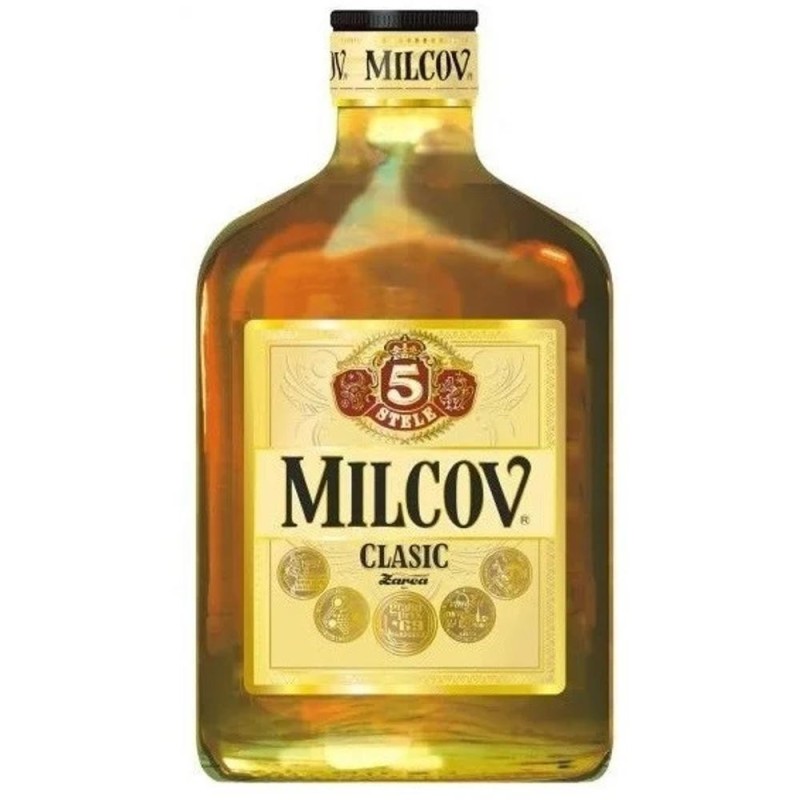 Brandy Milcov Clasic 5 Stele, 28% Alcool, 200 ml