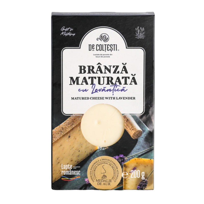 Branza Maturata cu Levantica, De Coltesti, 200 g