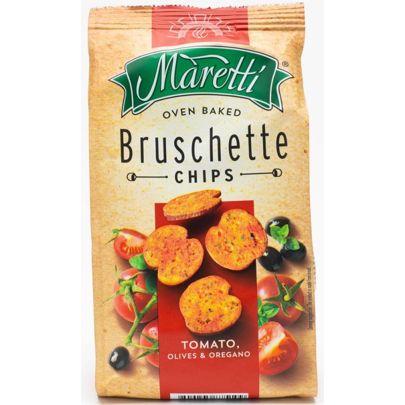 Bruschette Maretti cu Aroma de Rosii, Masline Verzi si Oregano, 70 g