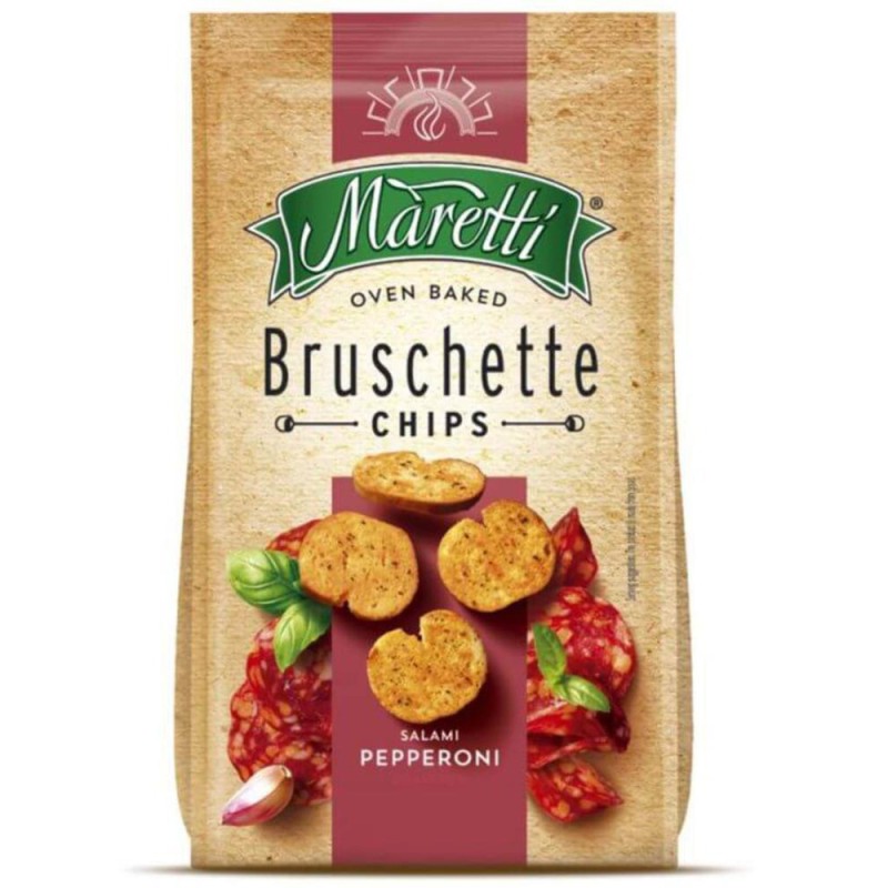 Bruschette Maretti cu Aroma de Salam Pepperoni, 70 g
