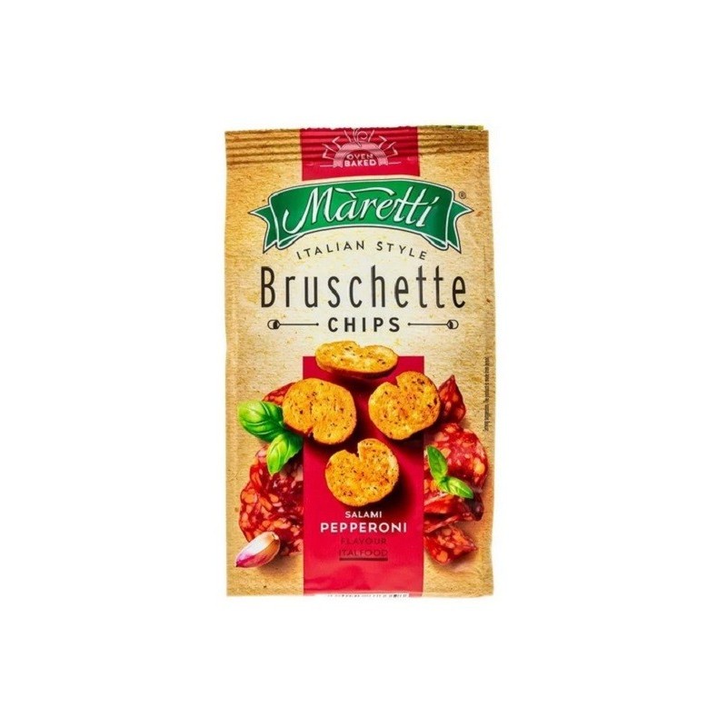 Bruschette Maretti cu Aroma de Salam si Ardei, 70 g