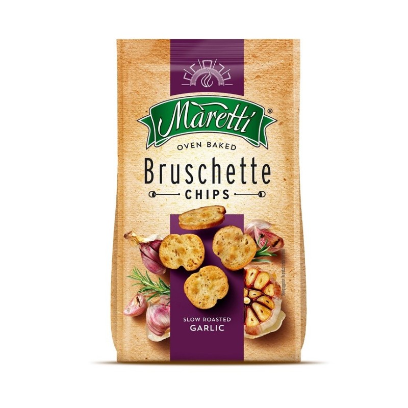 Bruschette Maretti cu Aroma de Usturoi Prajit, 70 g