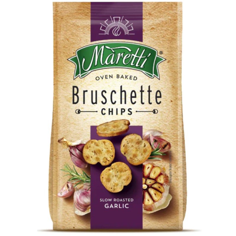 Bruschette Maretti cu Aroma de Usturoi Prajit, 70 g