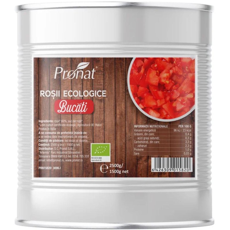 Bucati de Rosii, Bio, 2.5 kg
