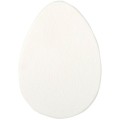 Buretel pentru Aplicarea Machiajului, Prima, Forma Ovala, Alb