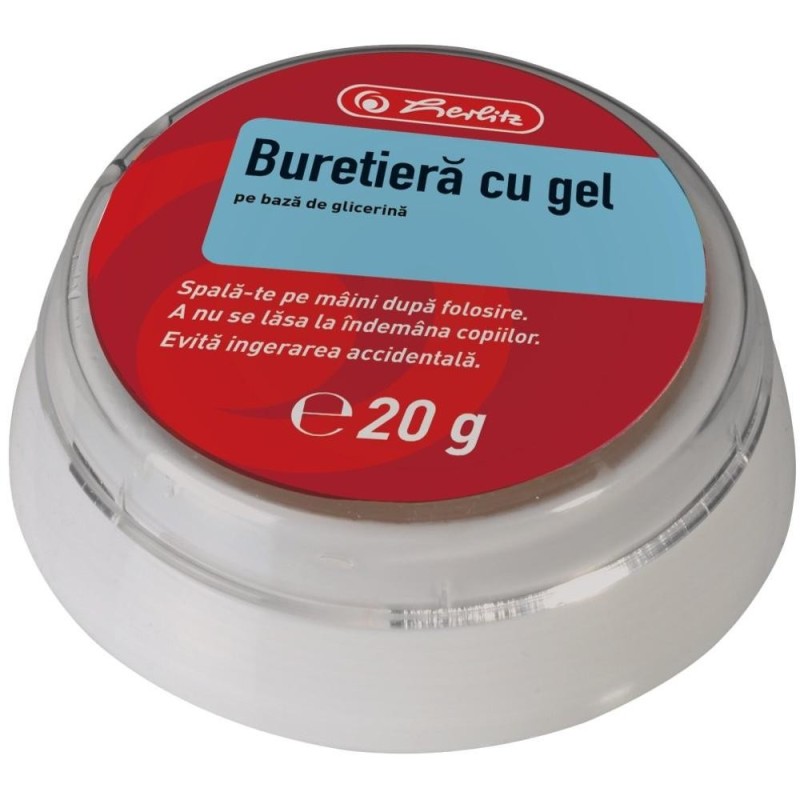 Buretiera cu Gel, pentru Manipulare Hartie, 20 g, Herlitz