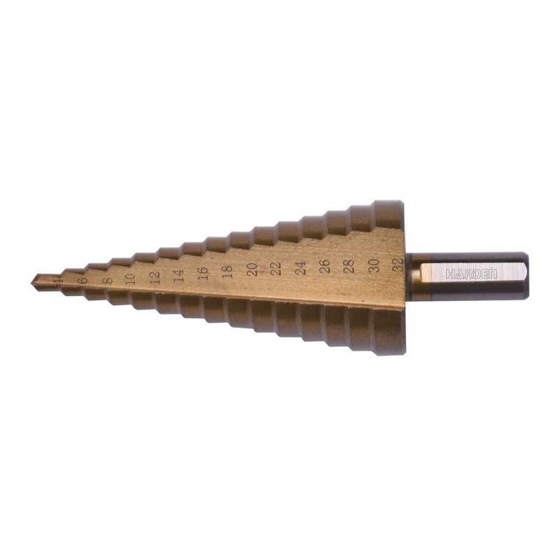 Burghiu in Trepte, Profesional, Harden, Domeniu 4 - 20 mm, Pas 2 mm