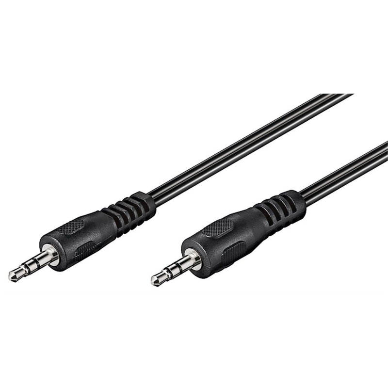 Cablu Audio Jack Stereo 3.5mm Tata - 3.5mm Stereo Tata, Negru 1.5m Goobay