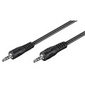 Cablu Audio Jack Stereo 3.5mm Tata - 3.5mm Stereo Tata, Negru 1.5m Goobay