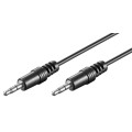 Cablu Audio Jack Stereo 3.5mm Tata - 3.5mm Tata, Negru, 2.5m Goobay