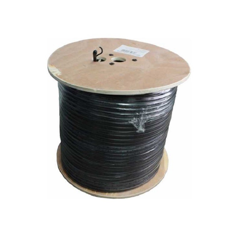 Cablu Coaxial RG6 cu Sufa, Fire Otel Cuprat, Triplu Ecranat, Rola 305m Well