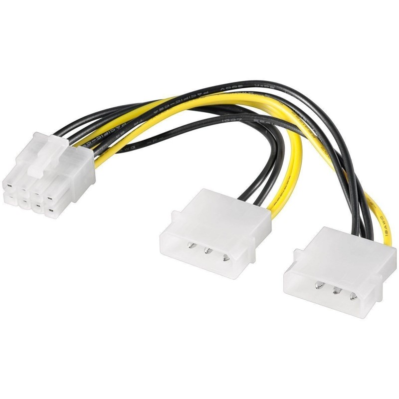 Cablu de Alimentare 2 x 5.25 - PCI Express 8pini, 0.15m Goobay