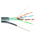 Cablu de Retea F / UTP Well, Cat 5e cu Sufa, 8 Fire din Cupru 0.50mm, 305m
