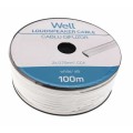 Cablu Difuzor Alb 2 x 0.75mmp, 100m, Well