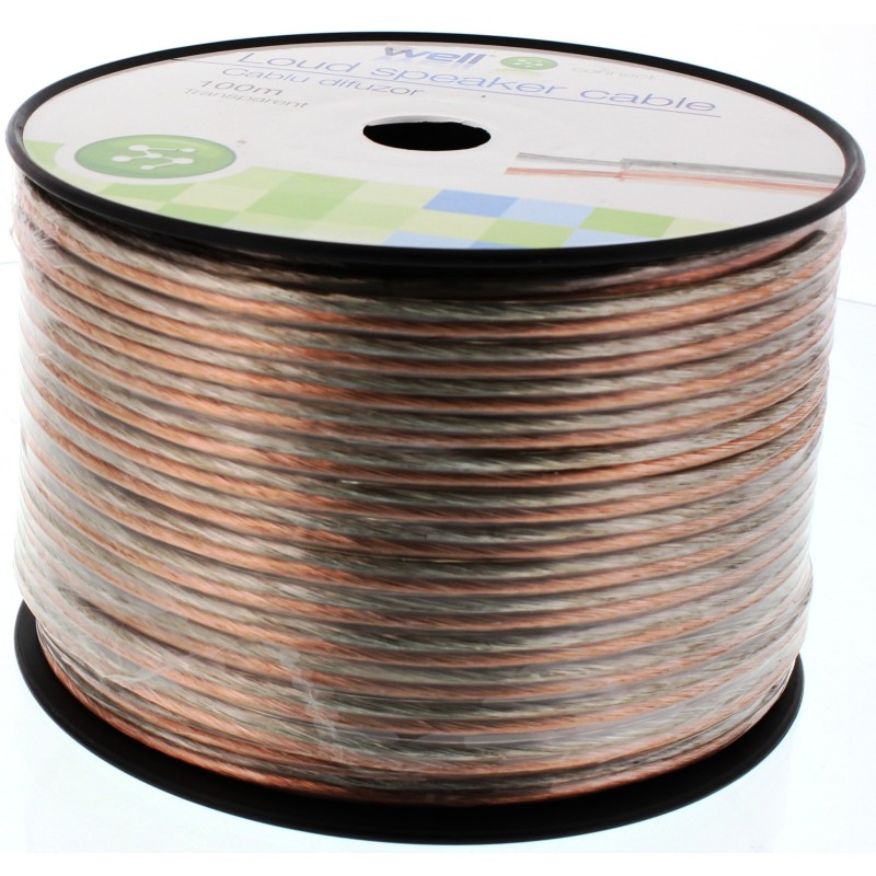 Cablu Difuzor Transparent 2 x 2.50mmp, 100m, Well