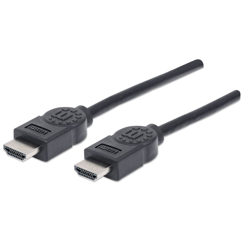 Cablu HDMI-A 19p Tata - HDMI-A 19p Tata, 1.8m, 306119-CG, Negru, Manhattan